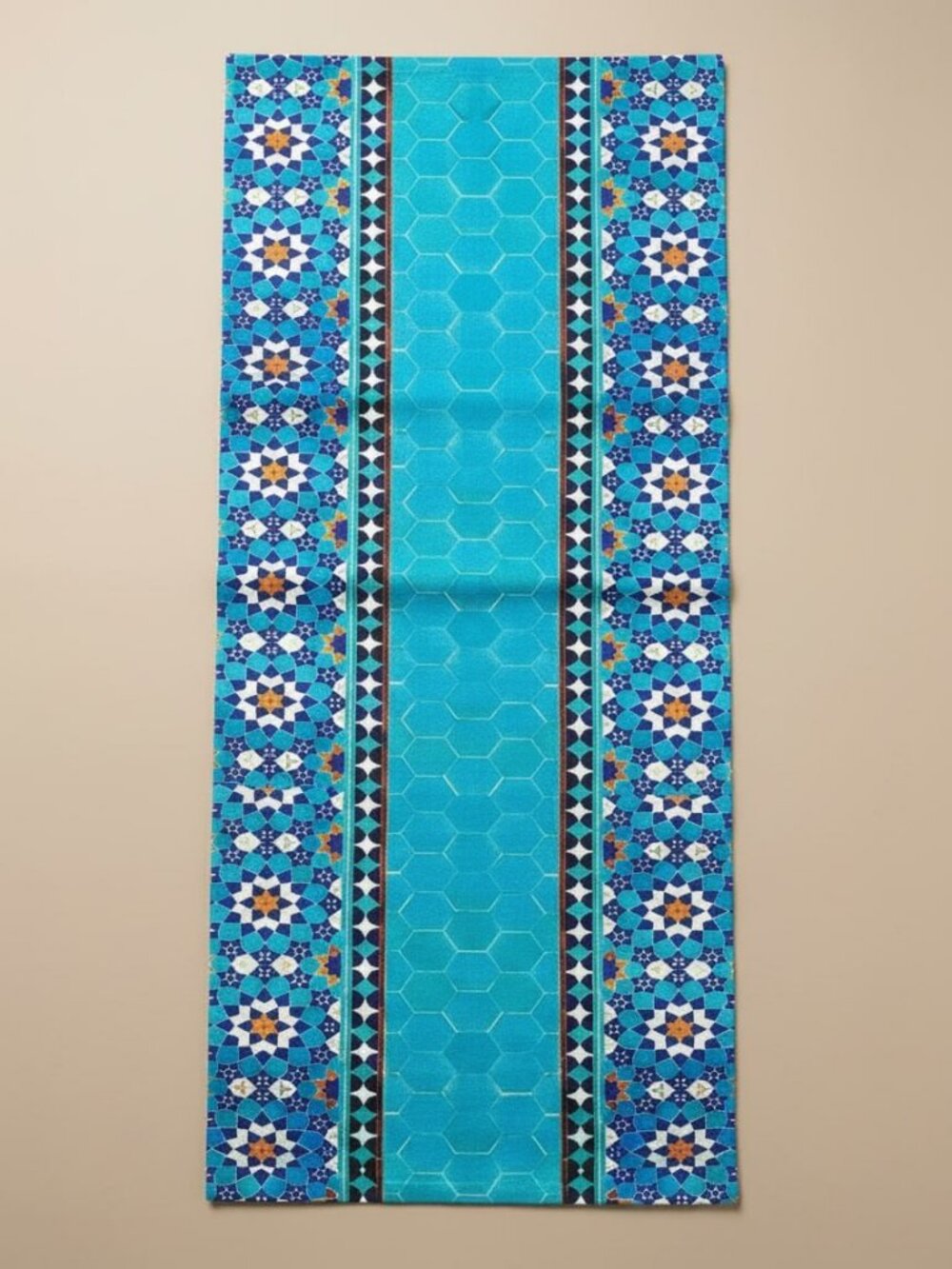 Turquoise Tilework Table Runner